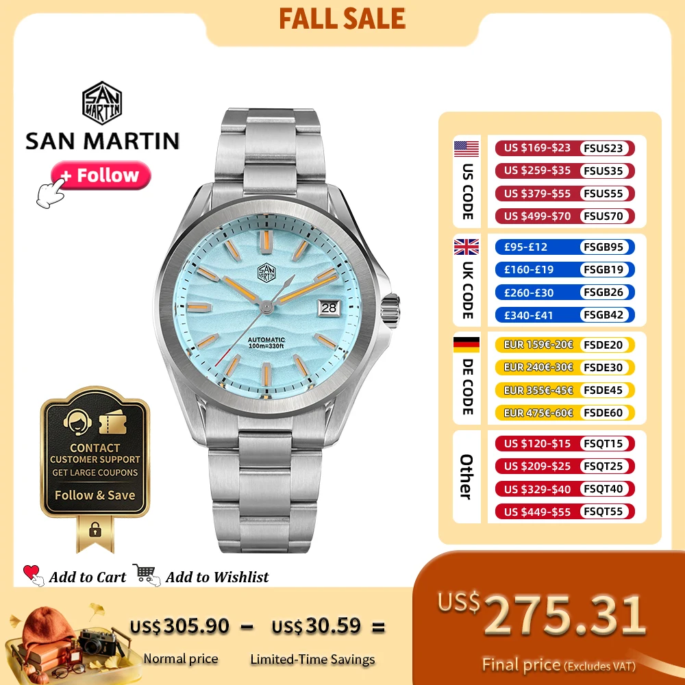 China San Martin 39mm Stainless Steel Men Sports Dune Texture Dial Automatic Mechanical Watch Waterproof 10Bar Luminous SN0129G