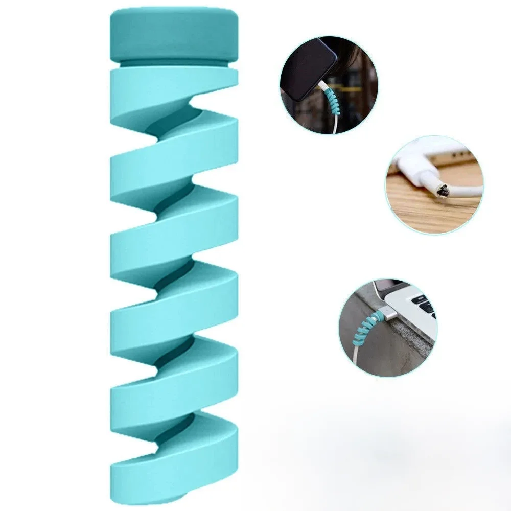 Protecteur de câble en Silicone, enrouleur de bobine, protecteur de fil pour iPhone, cordon de chargeur USB, couvercle de protection, Clip d'enrouleur de câble