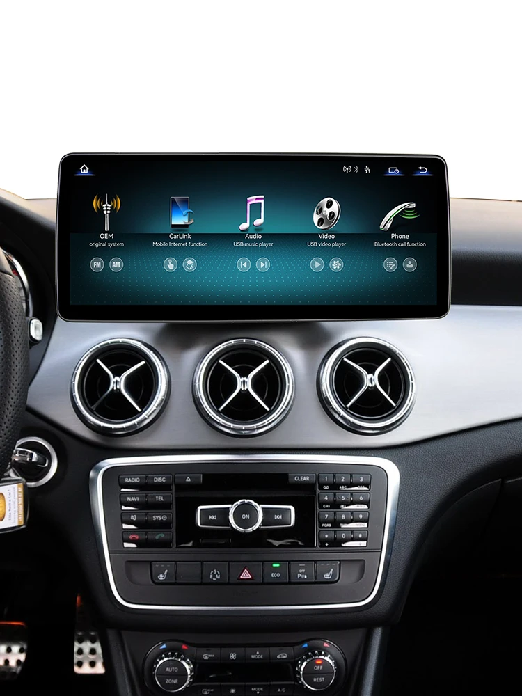 Bonroad 10.25' autoradio voor Mercedes Benz A-Klasse CLA GLA W176 C117 X156 B-Klasse W245 W246 met draadloze CarPlay en Android Auto - afbeelding 2