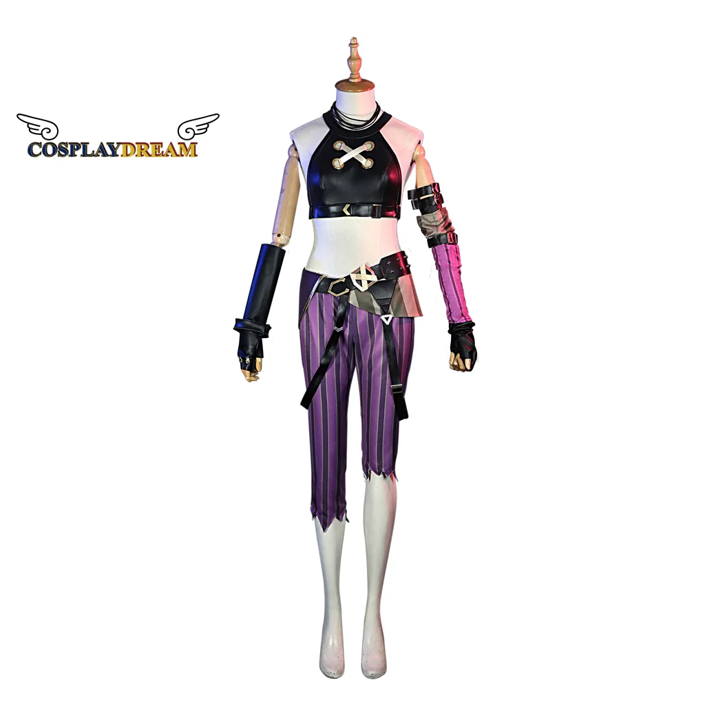 

Game LOL Jinx Cosplay Costume Anime LOL Arcane Jinx Cosplay Uniform Outfits Halloween Carnival Suit Halloween Costume