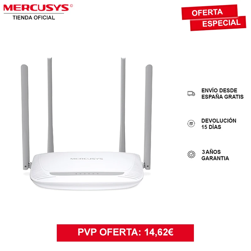 MERCUSYS MW325R Wireless N 300Mbps 2.4 Frequency GHz 2.5GHz 4 antennas omnidirectional 5dBi WiFi Router