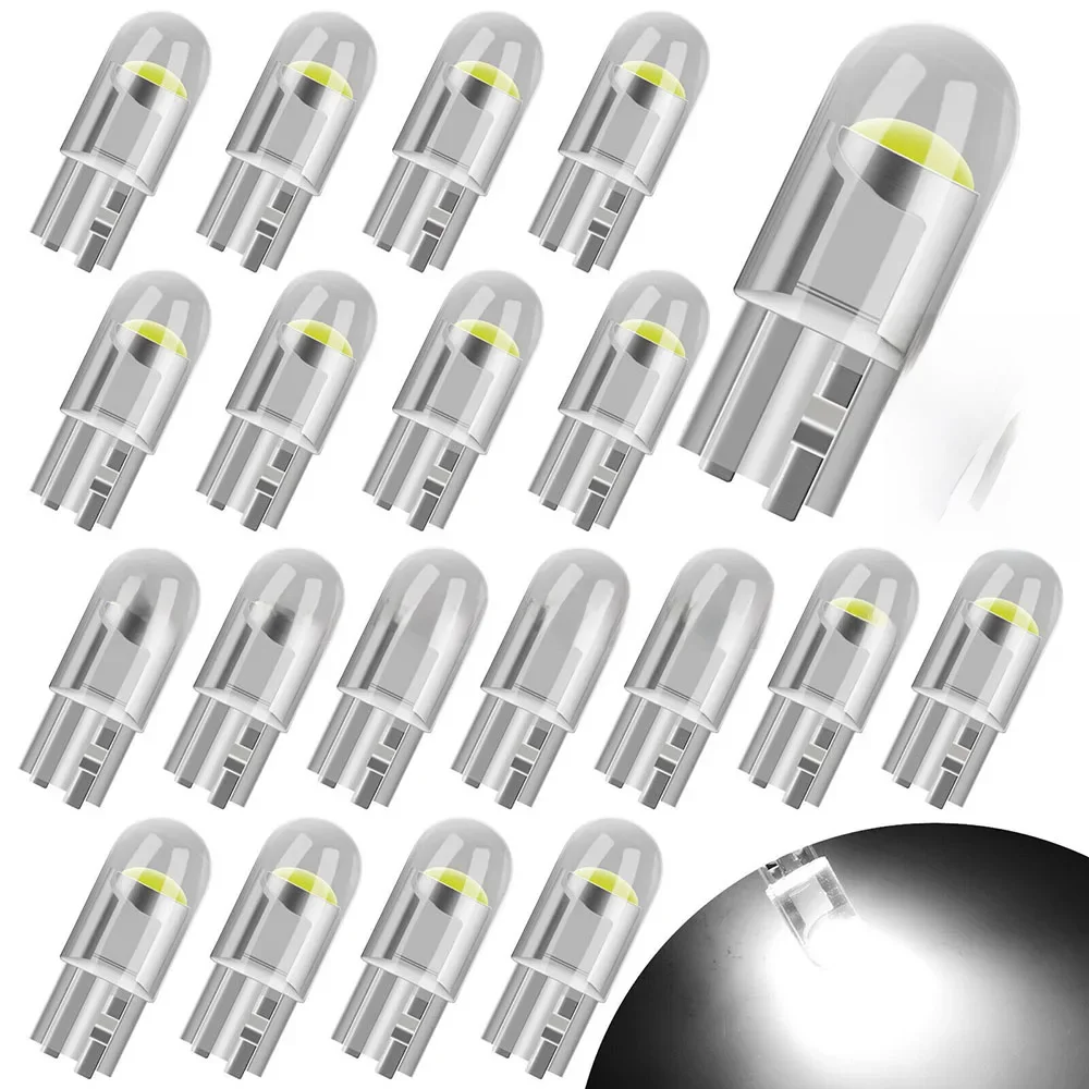 Canbus Vidro COB LED Reading Dome Lâmpada, Lâmpada de matrícula, T10, W5W, COB, Marcador Wedge,