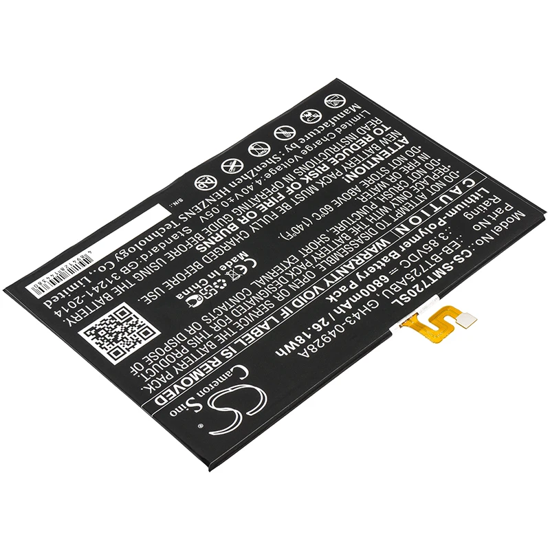 Battery for Samsung  Galaxy Tab S5e, Galaxy Tab S5e 10.5, Galaxy Tab S5e 10.5 2019, Galaxy Tab S5e LTE