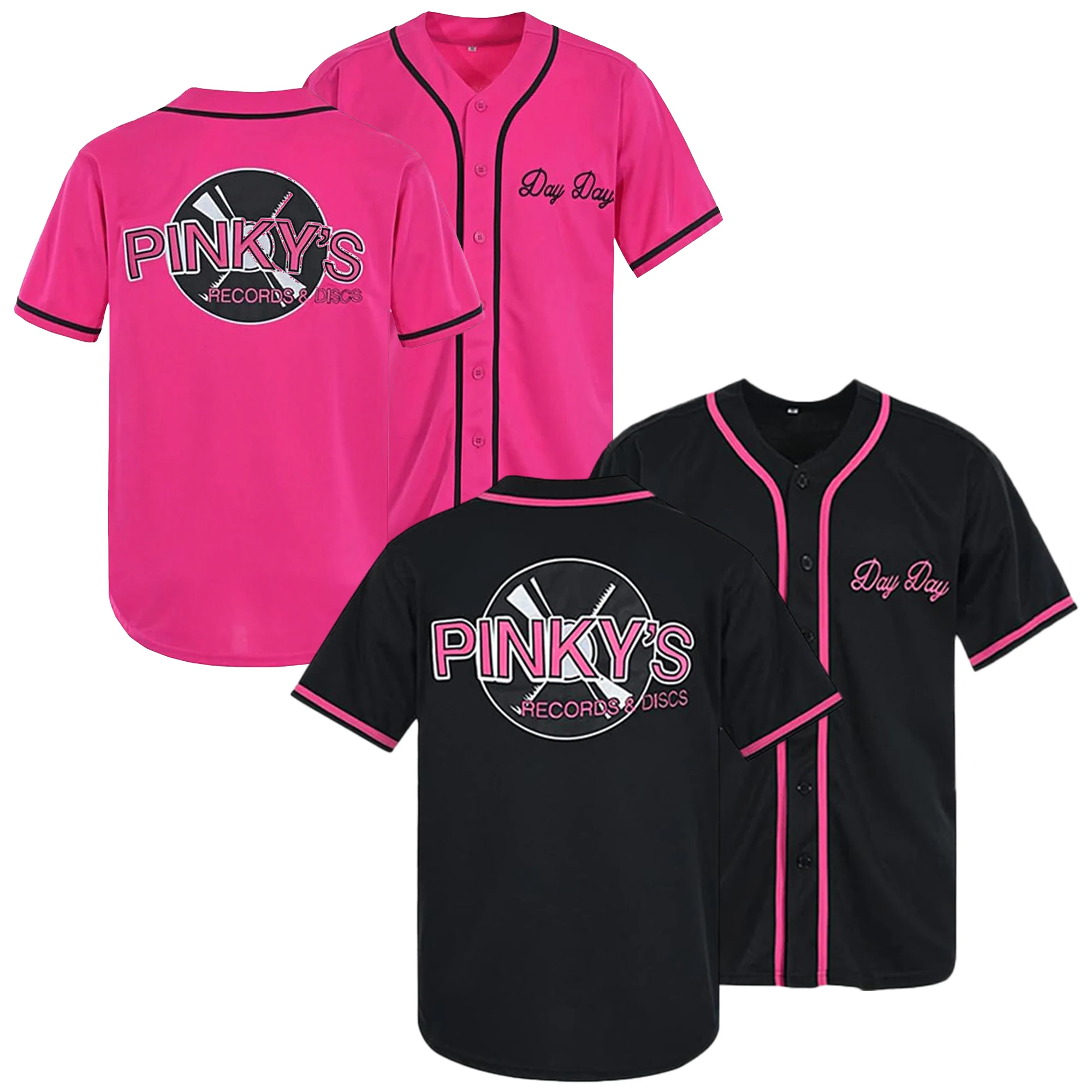 Unisex “Next Friday” Pinky’s Record Movie 90 ’s Hip Hop Party Baseball Jersey, Stitched Sports Shirt