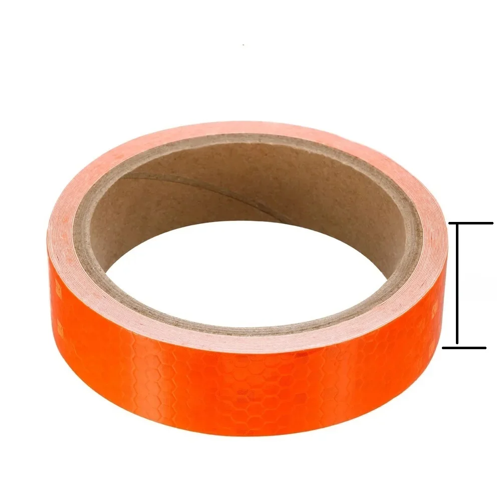 AliExpress Satop Cinta 2cm*8m Orange Reflective Tapes Waterproof Auto Adhesive Safety Conspicuity Marking Stickers For Bike Trailer Truck Warning Signs