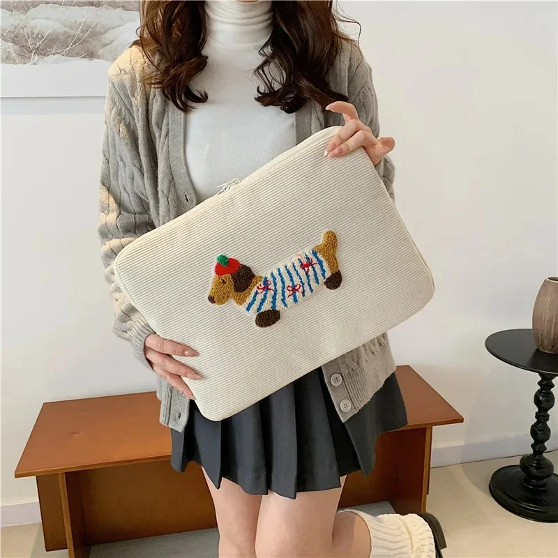 Akcesoria komputerowe Ins Cute Laptop Sleeves 13.3 14 15 15.6 Inch Cover For Macbook Air 13.6 Pro16 Ipad 11 Shockproof Pouch Bag — zdjęcie produktu 6