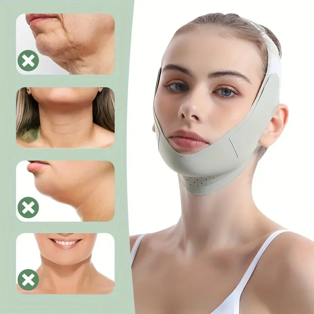 Bandage amincissant réutilisable pour le visage, ligne en V, façonnant le menton et les joues, ceinture de Massage du visage, soins de la peau, outils de beauté