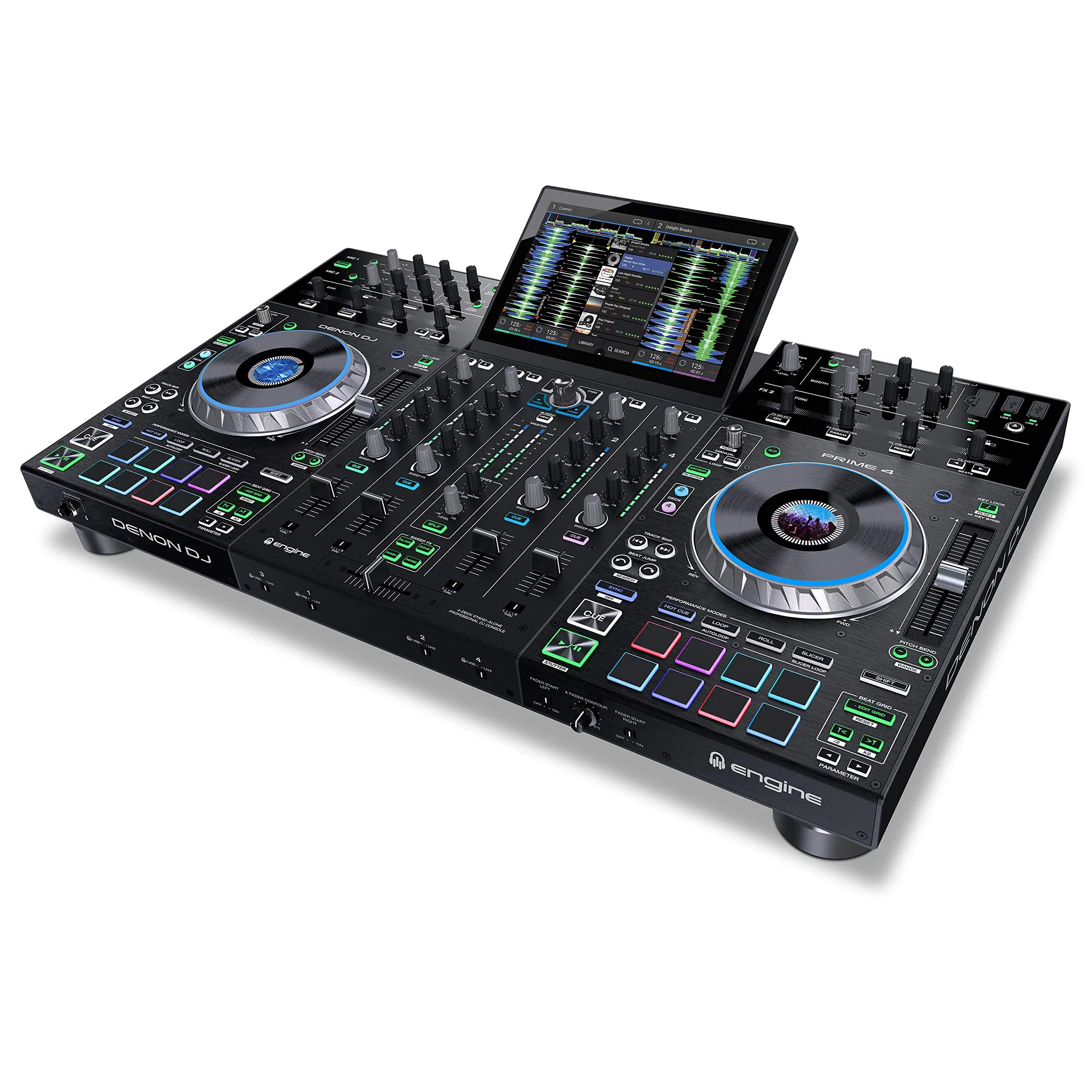 Système DJ autonome avec Deck-NN4, meilleures ventes de rabais sur Denon DJ PRIcloser 4