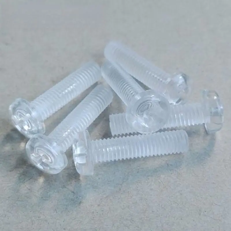 1000PCS M3 M4 M5 M6 Transparent Plastic Screw with Phillips Cross Recess Round Pan Head For Acrylic PC Plate 1000pcs/lot