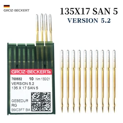 20 PCS 135X17 SAN 5 Groz-Beckert Gebedur Titanium Sewing Needles For Walking Foot Sewing Needle VERSION 5.2, 37:20