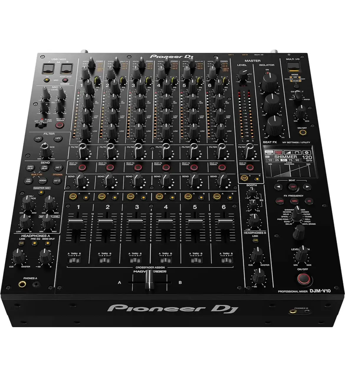 Pioneers-クリエイティブDJスタイルプロフェッショナル6-ch、DJM-V10、新規販売