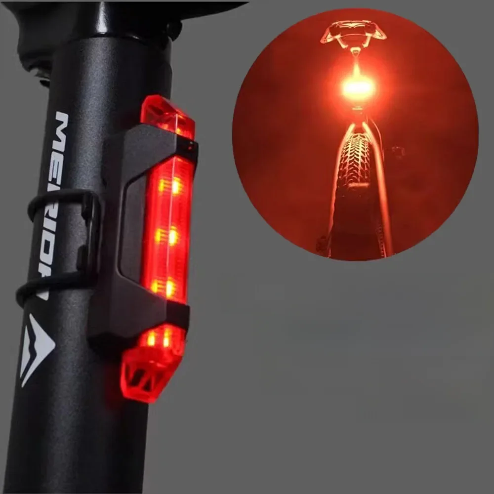 AliExpress Bicycle light USB Rechargeable charging taillights night riding safety equipment taillights warning