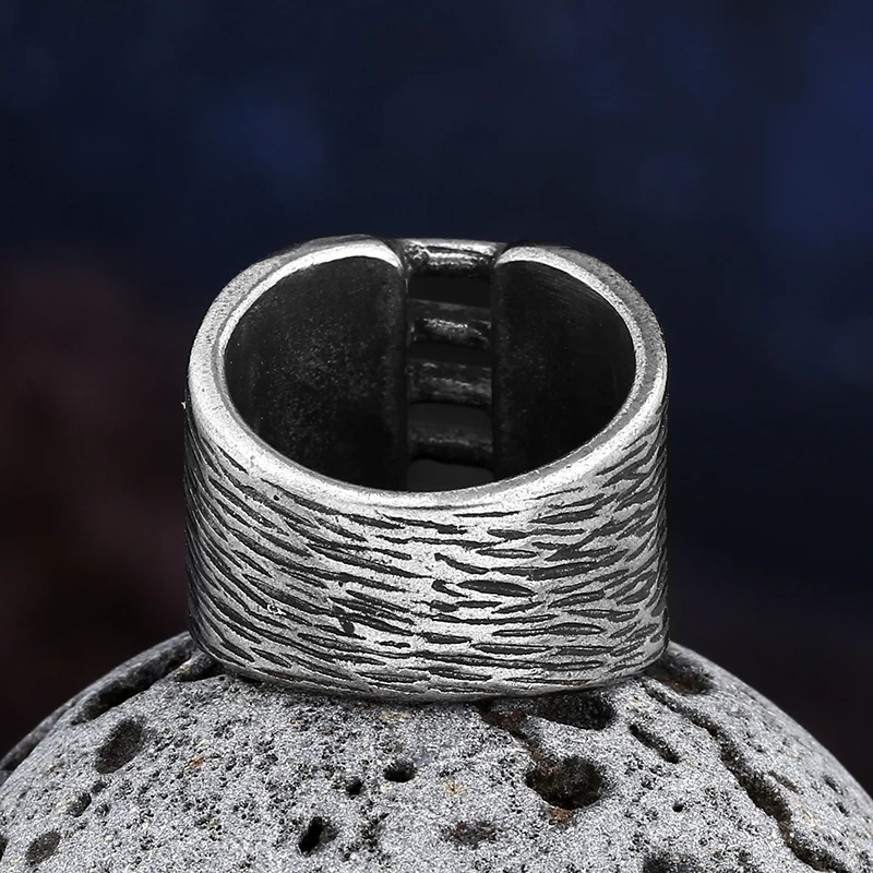 Stainless Steel Viking Simple Ring Vintage Hammer Retro Punk Classic Ring Male Finger Love Jewelry for Man Gift Wholesale OSR291