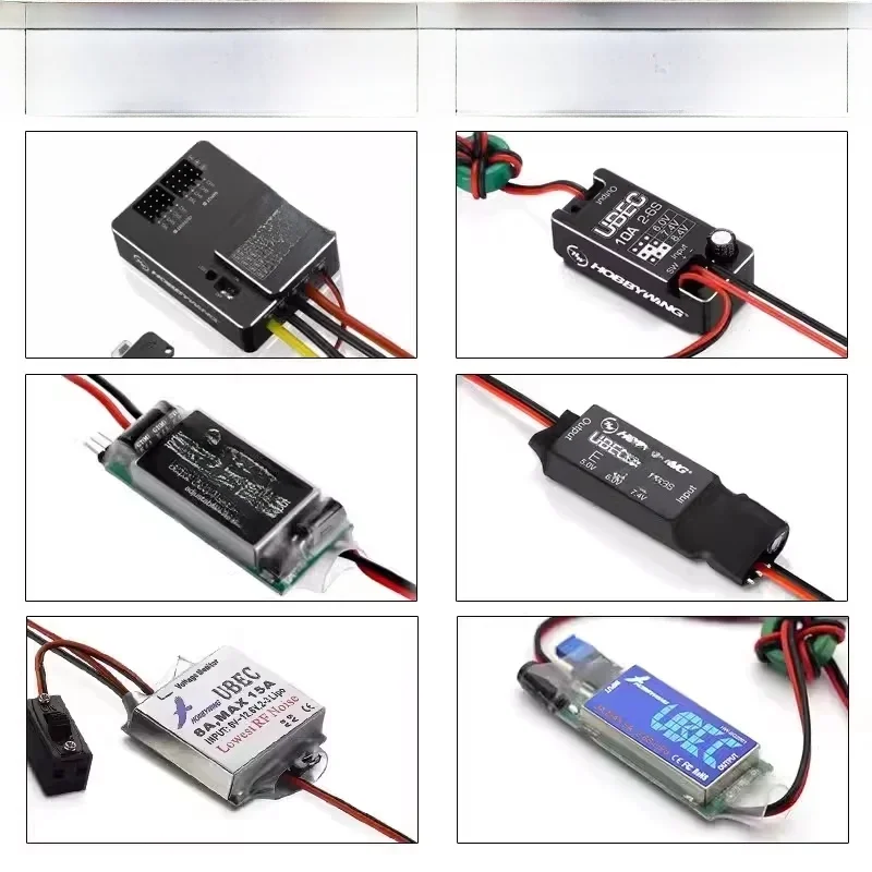 Hobbywing 10A 5A 3A 8A 25A UBEC wyjście 6V 7.4v 8.4v obsługuje 3-14s baterii litowej wysokiego napięcia rc moduł regulatora napięcia — zdjęcie 2