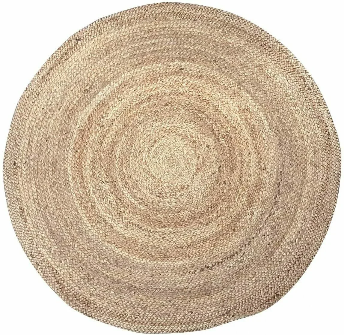 Alfombra redonda de 100% yute natural-diálogo 110 cm