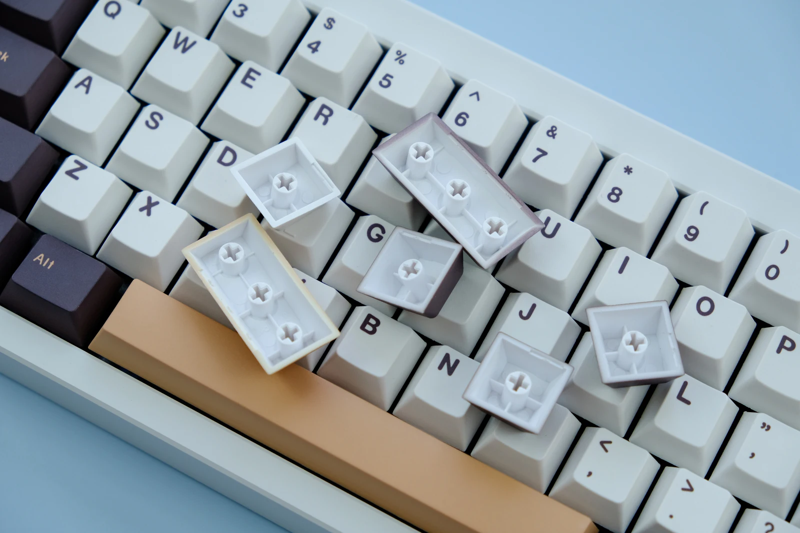 Imagem -06 - Personalizado Gmk Coffee Keycaps Teclado Mecânico Perfil Cereja Dye Sub 129 Chaves