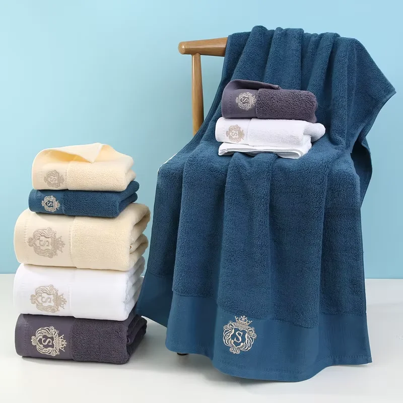 1pc 35x75cm Cotton Hand Face Towel - Soft Absorbent Bath Sport Towel  Skin-Friendly Quick-Dry Fabric Gift for Home Gym Bathroom