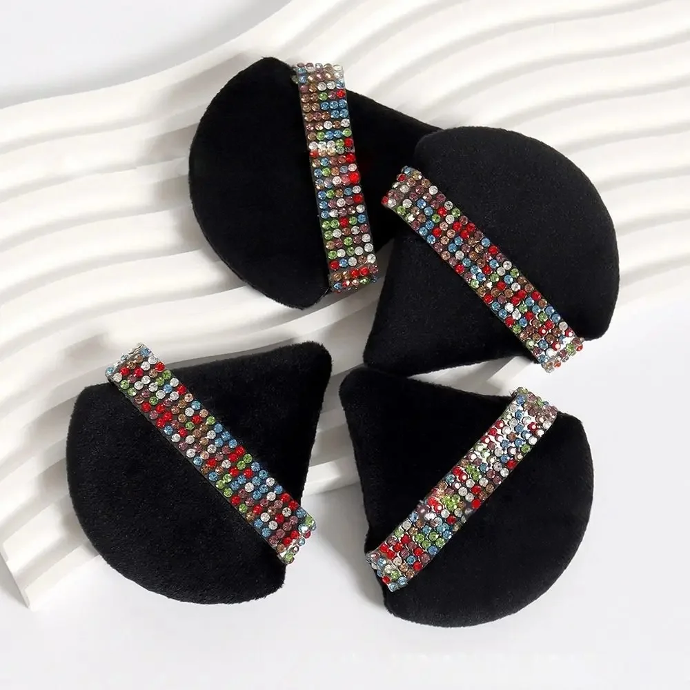 Éponge à Poudre en Forme de Triangle en Diamant Velours, Outil de Maquillage Doux et Lisse pour la miles du Visage