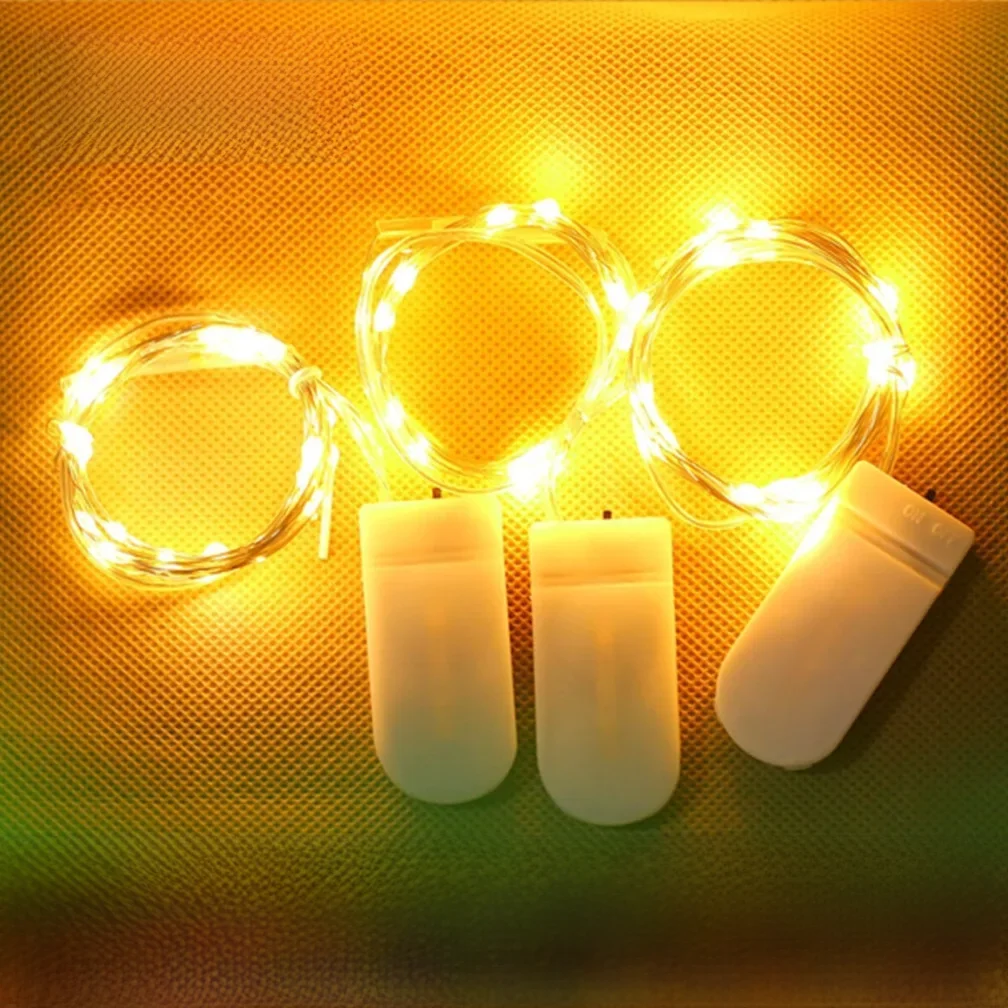 5M LED chaîne lumières LED étanche fil de cuivre fée lumières à piles bricolage fête de mariage décoration de noël guirlande