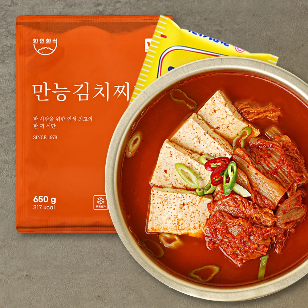 [Waegotzip] haninhanhanhansig all-round sauce kimchi stew 650g X 5 EA (+ ramen 5EA)/Kimchi-jjiga