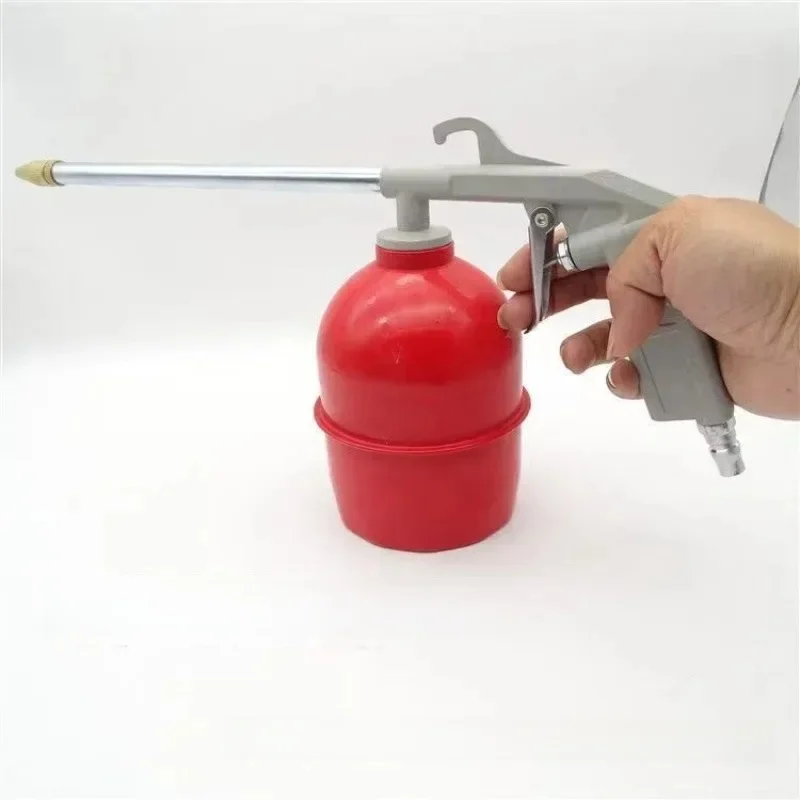 Pistolet de nettoyage de moteur de voiture pneumatique en alliage de Zinc, lave-auto, Pot rouge, réparation de voiture, canal d'huile moteur, pistolet de nettoyage, 1 pièces