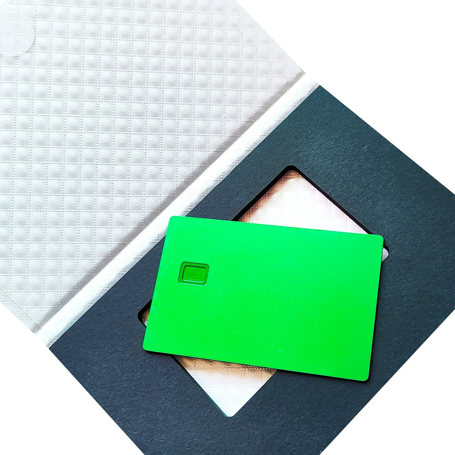 10 stück 0,8mm Leere Karten Kann Laser Gedruckt Metall Karte Mit Chip Slots Und Magnetische Streifen