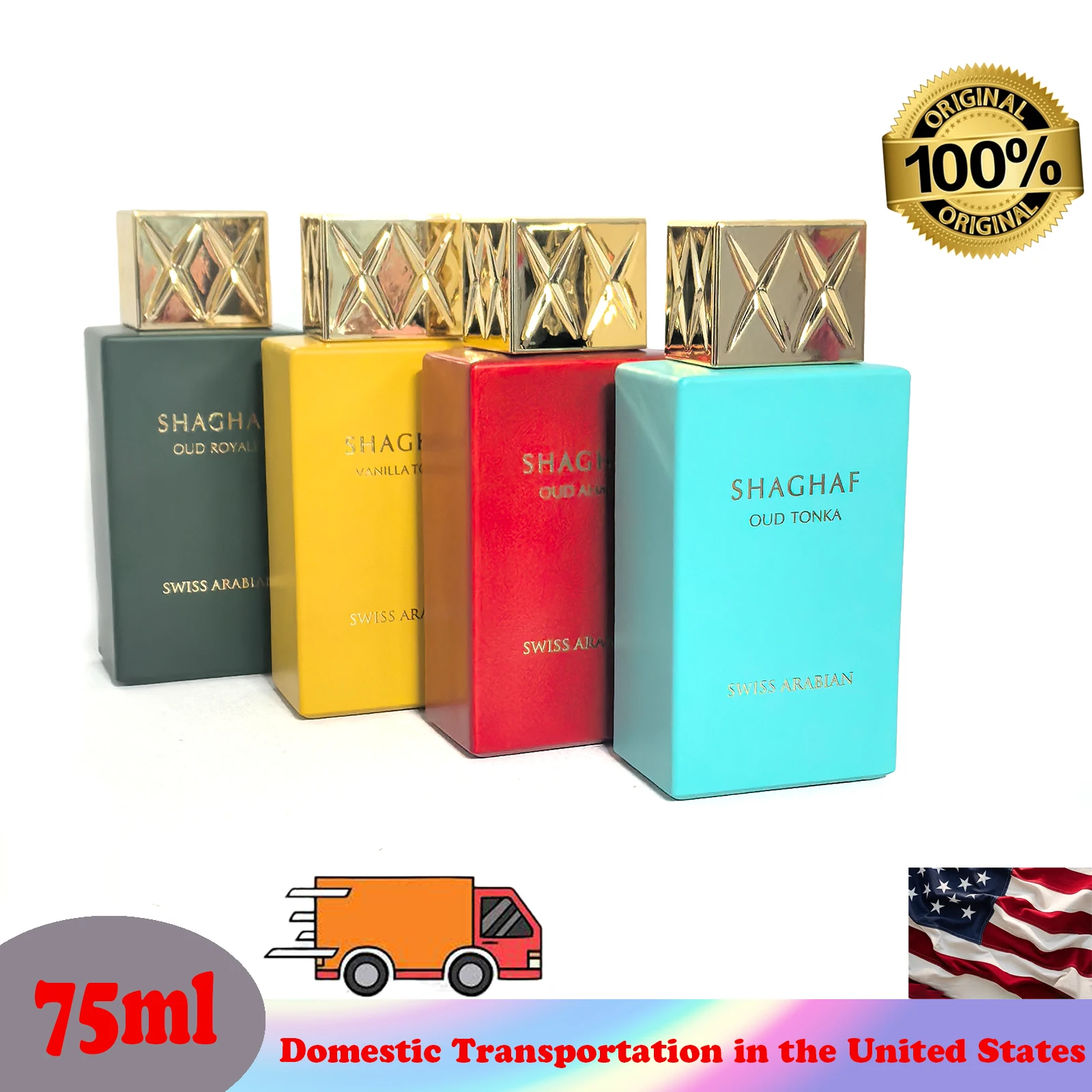 Swiss Arabian Shaghaf Oud EDP Spray Fragrance Luxury Oud,Saffron & Rose Blend,Intense Long Lasting Arabic Perfume for Men&Women