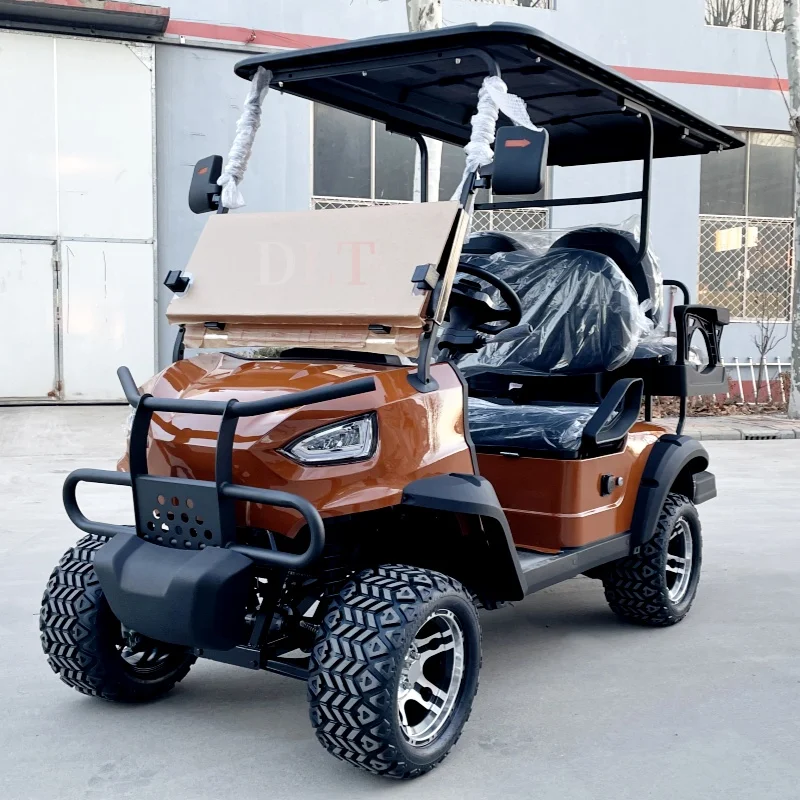 Exclusive Partner Of the Asian Games 4-Seater Solar Panel Electric Golf Cart Off-Road Hunting Car Global Hot-Selling Product