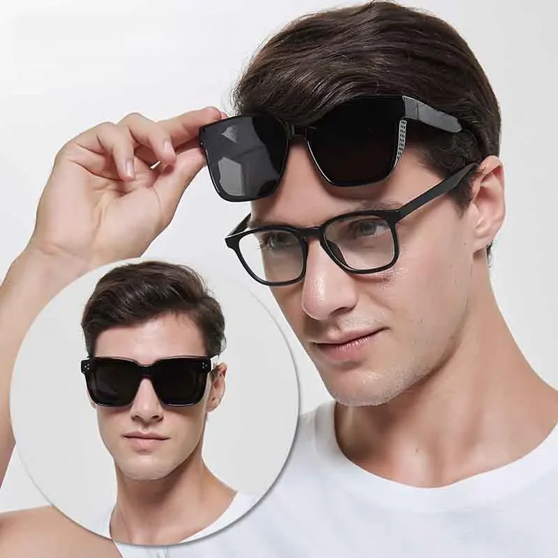 AliExpress HOOLDW Vintage Polarized Sunglasses Men Wear Over Myopia Glasses Night Vision Driving Goggles Photochromic Cycling Fishing Sunglasses