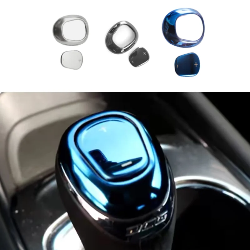 

Car Gear Shift Knob Cover Trim Gear Head Decoration Sticker Auto Accessories for Chevrolet Malibu Cruze 2016 2017 2018 2019 2020