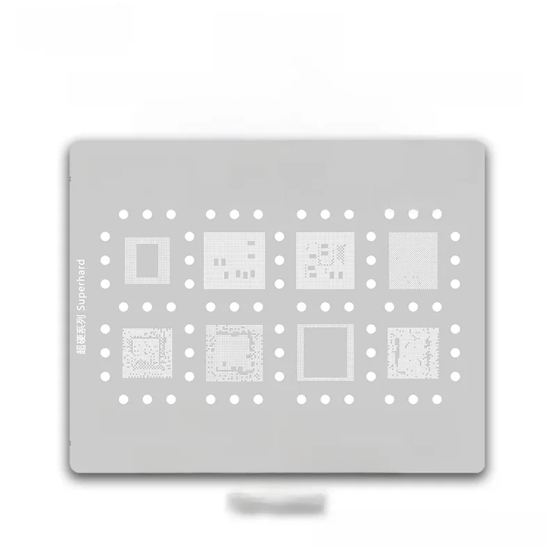 Szablon Amaoe MQ4 BGA Reballing Template Stencil For SM8350 SM8450 SM7315 SM7325 MT6833V MT6799W MT6877V RAM CPU IC Chip Tin Plant Net — zdjęcie 2