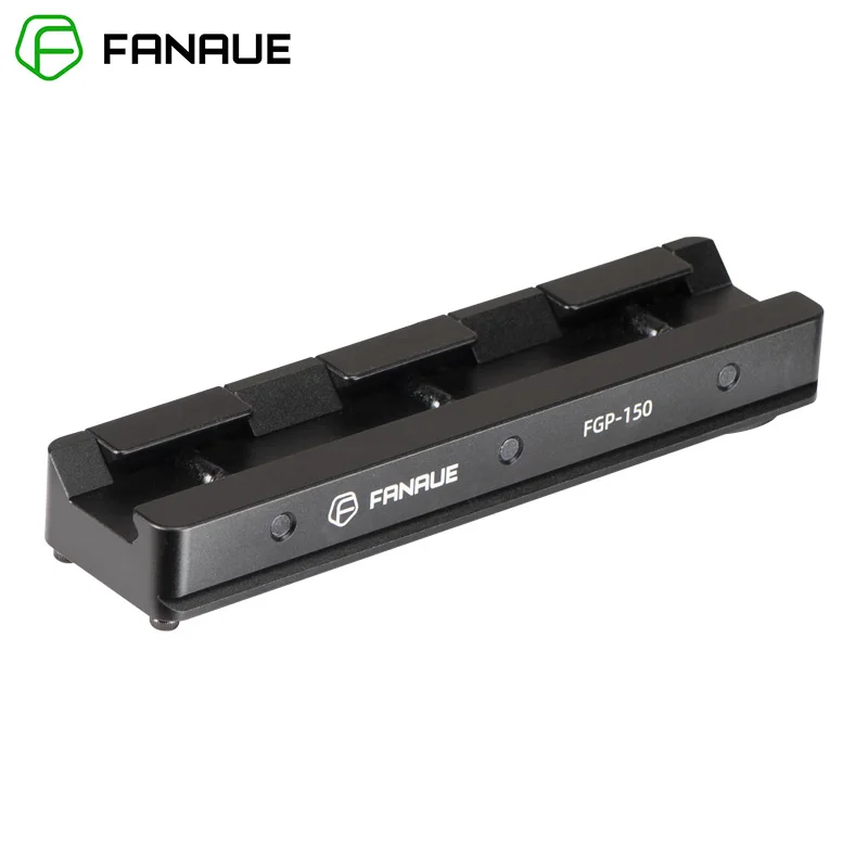FANAUE Picatinny Arca Swiss kompatybilna płyta szynowa z gniazdem antypoślizgowym, obrabiane CNC aluminium, mocowanie adaptera statywowego typu jaskółczy ogon