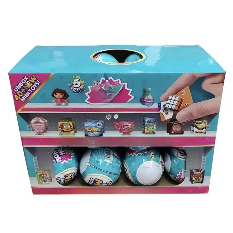 Disney 5 jouets Capsule Surprise Mini marques série 3 boîte aveugle mystère mode boule Surprise figurines de dessin animé jouets à collectionner