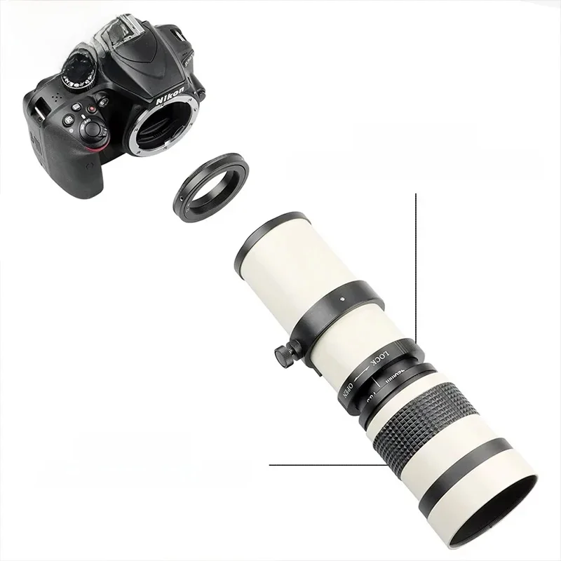 Lightdow 420-800mm f/8.3-16 Handmatige Telezoomlens voor Canon RF Canon EF Nikon F Nikon Z Sony E Sony E Mount Camera - afbeelding 2