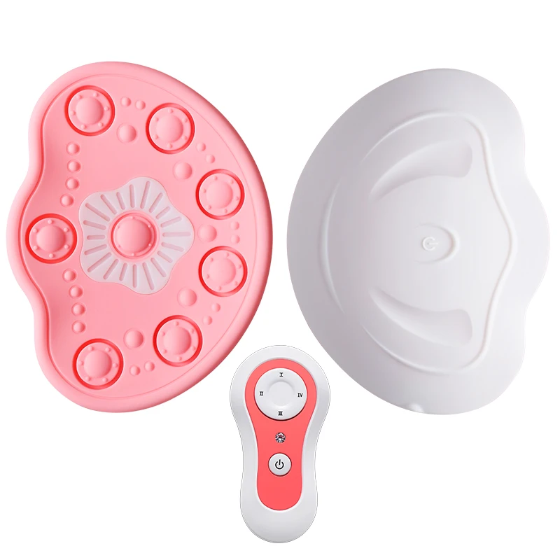 Electric Breast Massage Pads With Hot Compress Wireless Vibration Chest Massager Breast Enhancement Instrument Massage Therapy