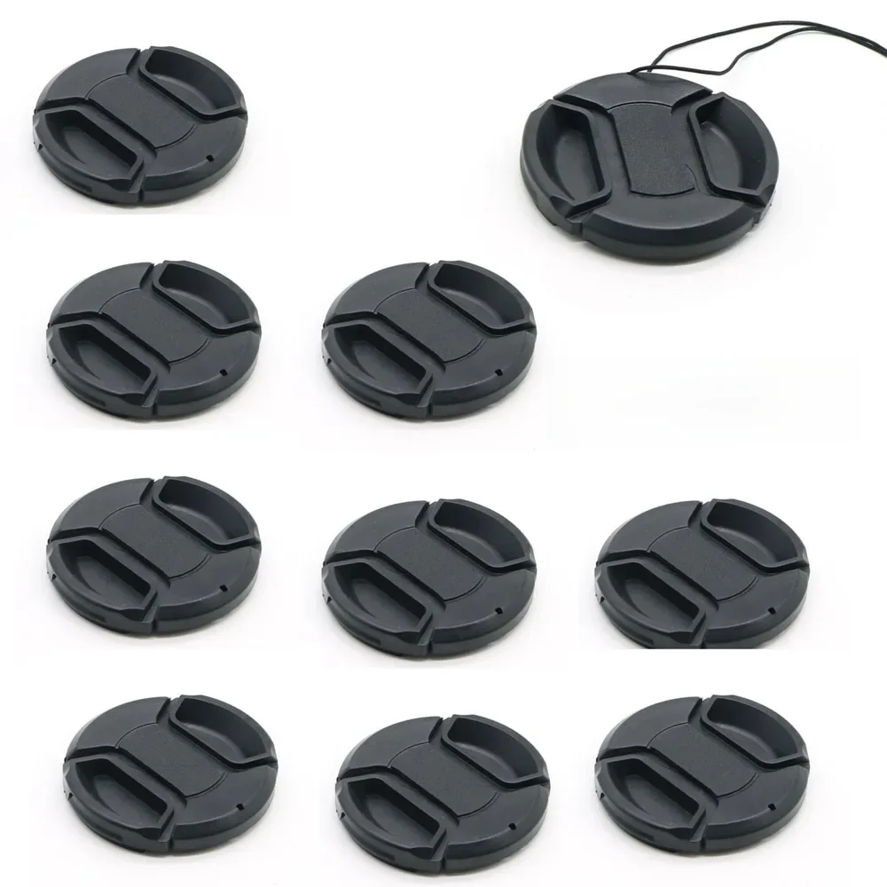 10 SZTUK 37 40,5 43 46 49 52 55 58 62 67 72 77 82 mm Osłona obiektywu Osłona obiektywu Przednia osłona obiektywu do obiektywów Canon Nikon Sony DSLR — zdjęcie produktu 7
