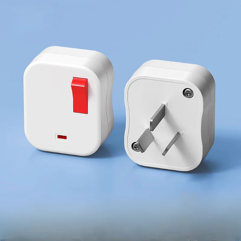 

3 PIN 10A Plug Top Side Entry New Zealand Australian Standard 250V Male Electrical Plug For 3 Core 0.75mm Cord White Black Color