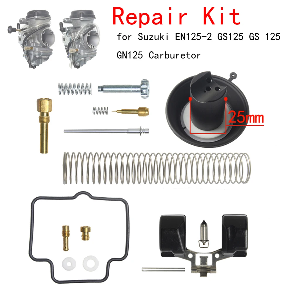 motorcycle Carburetor Repair Kit vacuum film for Suzuki EN125-1A GS125 GN125/YAMAHA FZ16 SZ16 BYSON FZS Ride