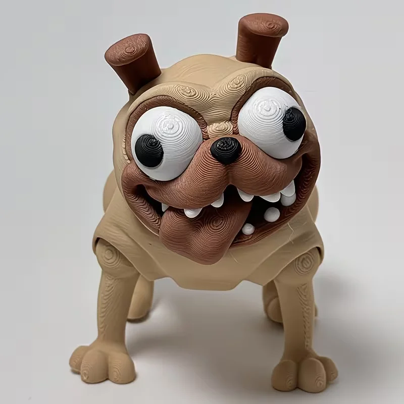 3D Printed Dog Statue Collectible, Versatile Room Decor, Desktop Ornament, Figurine, Birthday Gift