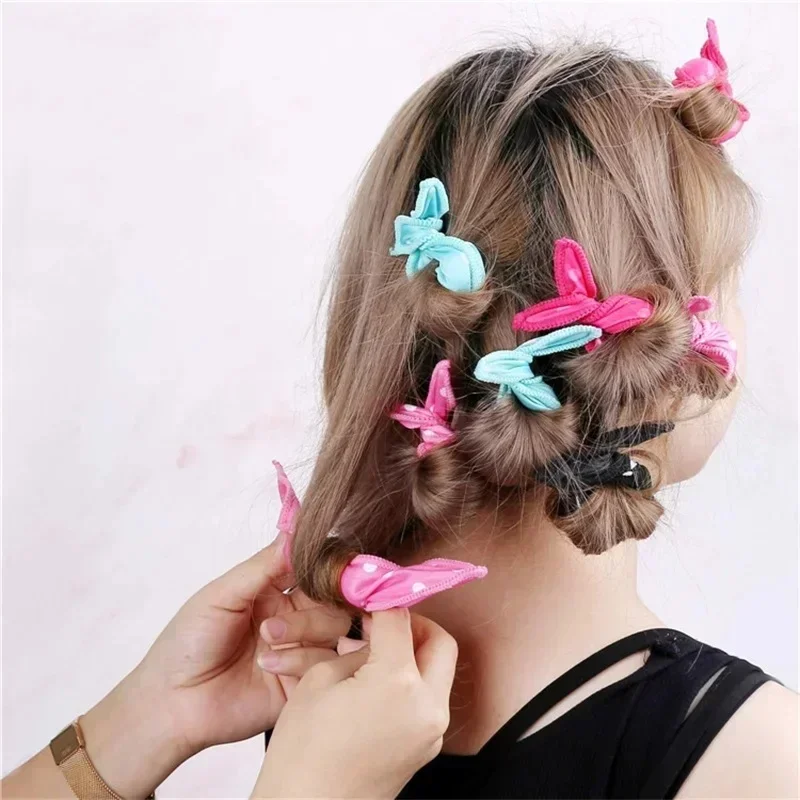 10Pcs/Lot Hair Curlers Soft Sleep Pillow Hair Rollers Set Best Flexible Foam and Sponge Magic Hair Care DIY Styling Tools