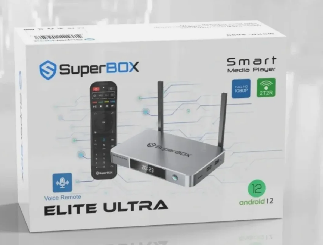 

Promo buy 2 get 1 free Offer SuperBox Elite Ultra with Premium Apps-Voice Remote