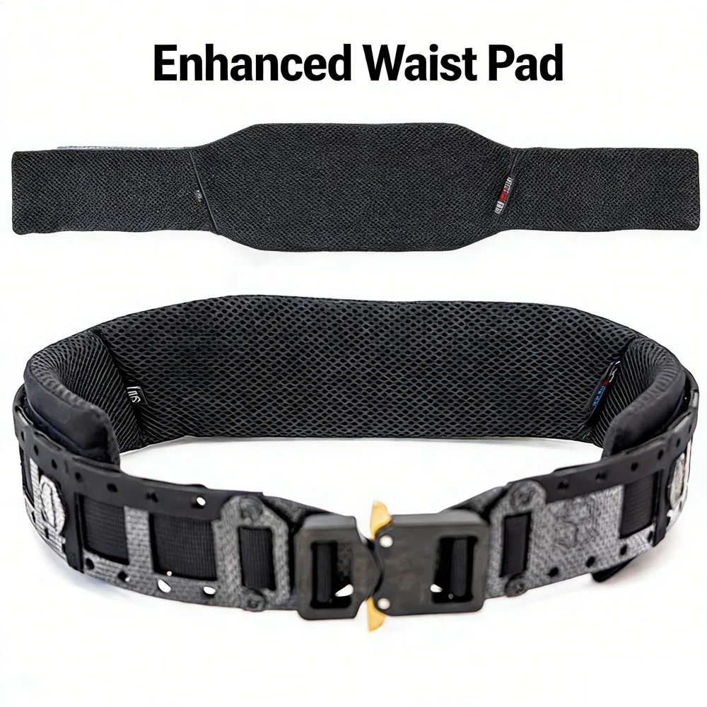 Tactical Balttle Belt, Laser-Cut Molle Rigger War Combat Belt  with Quick Release Buckle Law Enforcement Duty Belts for Men