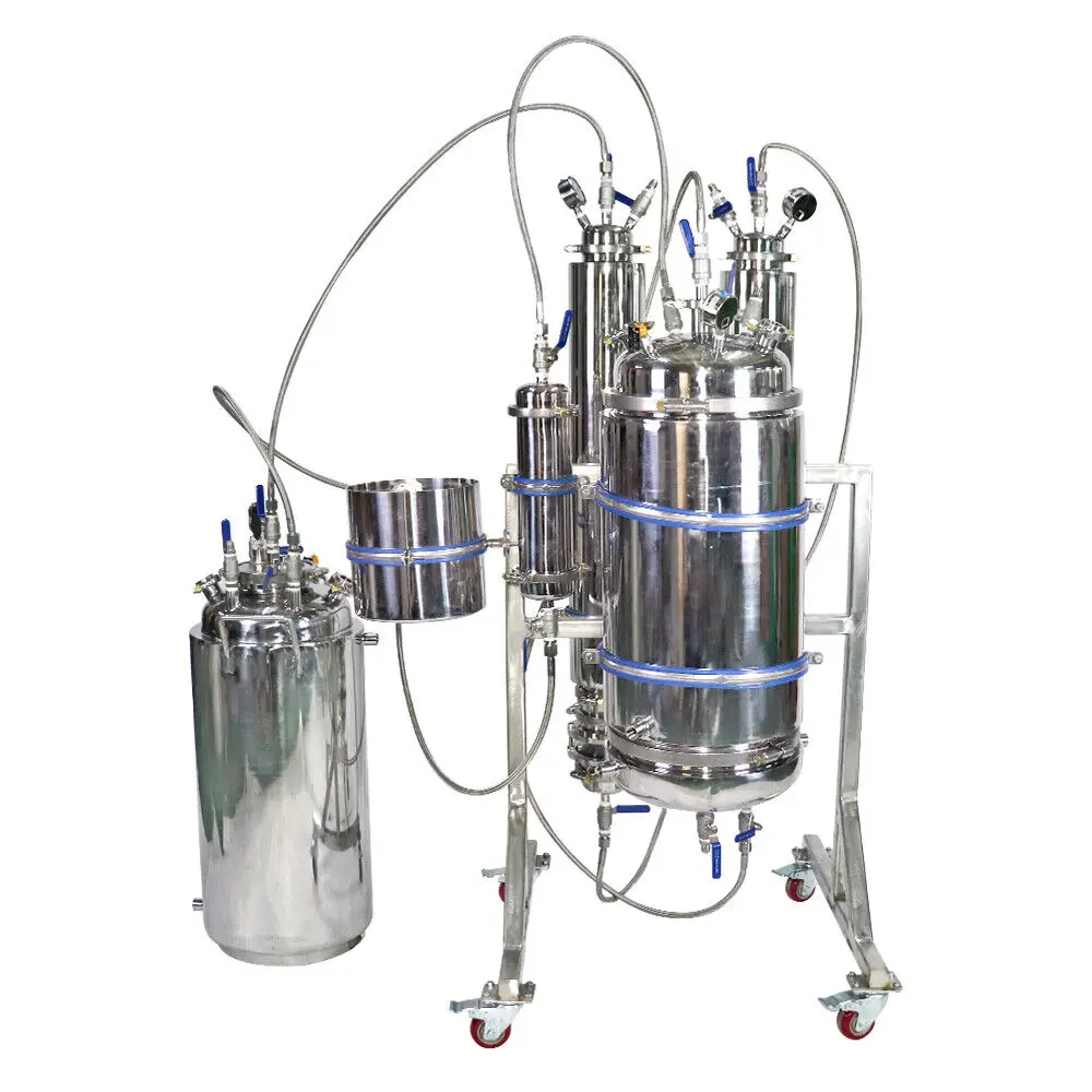 10LB Jacketed Closed Loop Extractor Double Vacuum Chamber 4