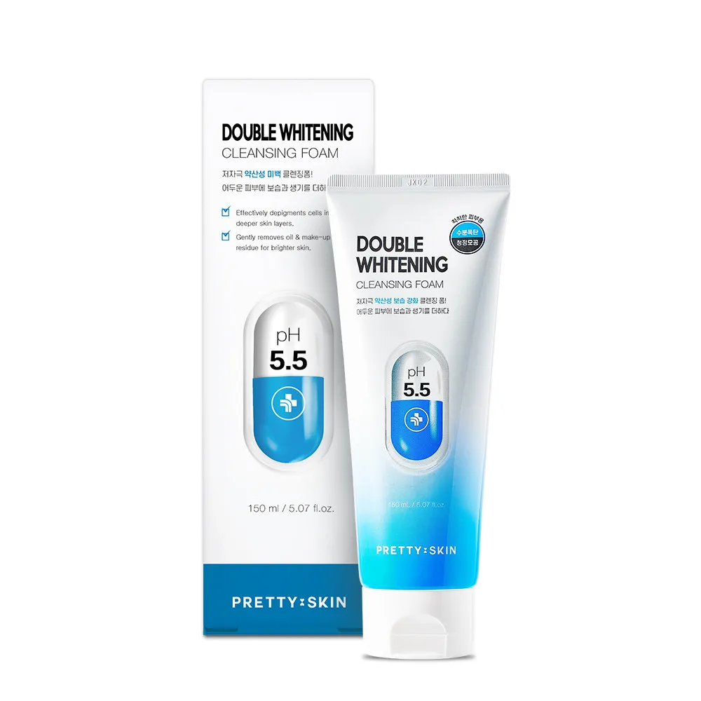 PrettySkin Double Whitening Cleansing Foam 150ml