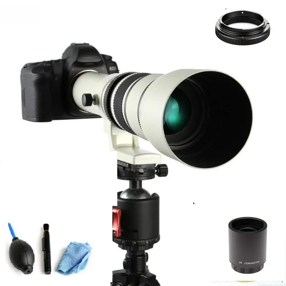 Obiektyw teleobiektywowy JINTU 500mm/1000mm f8.0 do lustrzanek cyfrowych Canon NIKON PENTAX SONY z darmową torbą. — zdjęcie 2