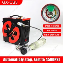 GX-CS3 4500Psi 300Bar 30MPpa PCP Air Compressor Electric High Pressure PCP Pump Rifle Airgun Scuba Inflator Tank 220V