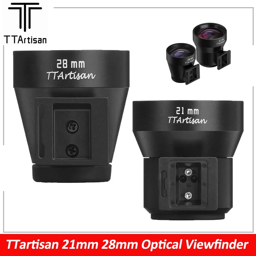 

TTartisan 21mm 28mm Optical Viewfinder Cold shoe for Leica M9 Ricoh GR III ii GR3 Camera External Viewfinder Accessories