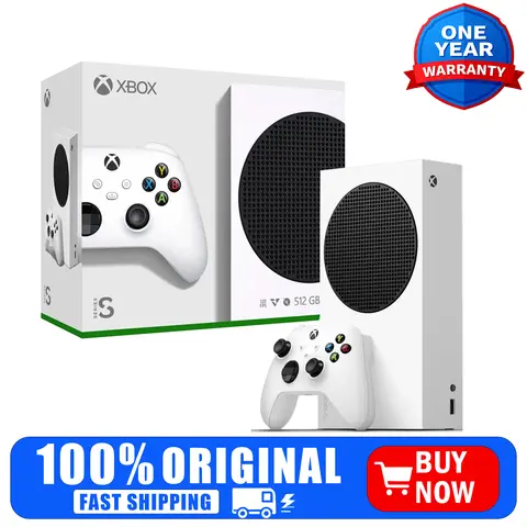 Microsoft Xbox Series S 512GB All-Digital Console (Disc-Free Gaming) – White, US Version