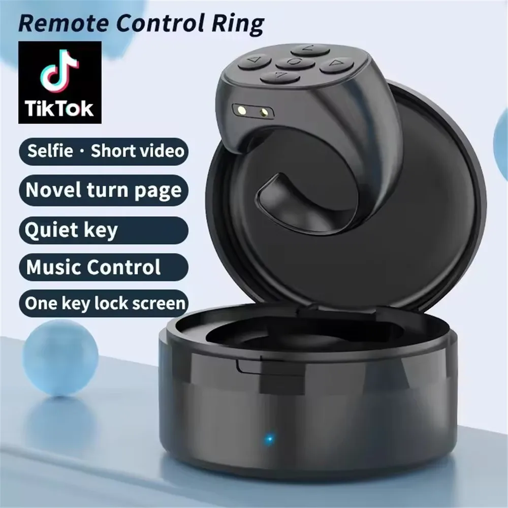 FANGTUOSI кольцо Bluetooth пульт дистанционного управления кончик пальца селфи видео контроллер автоматический переворачиватель страниц просмотра для мобильного телефона TikTok