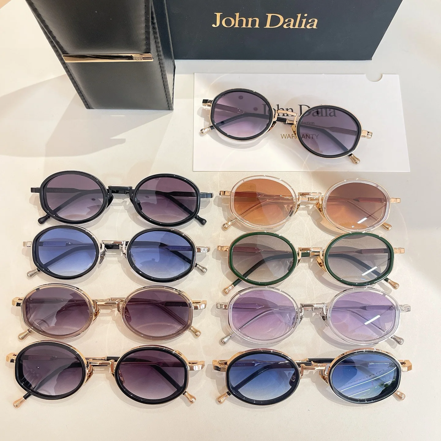 

Оригинальные мужские солнцезащитные очки для JOHN DALIA JD Jared с градиентными синими линзами UV400, модные деловые женские очки высшего качества для пар